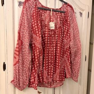 Free People Elena Printed Top